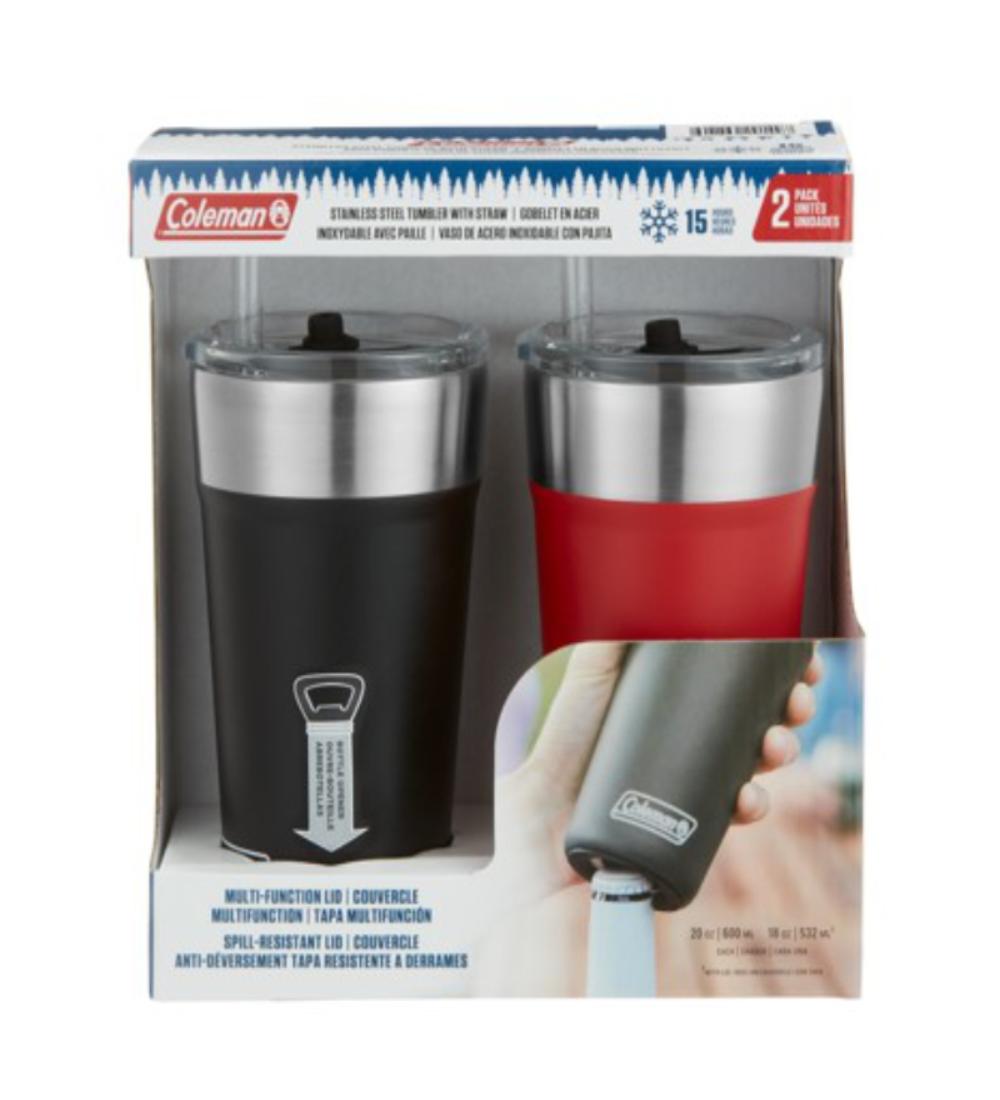 PACK VASO INOXIDABLE P/ CERVEZA Coleman 2 piezas  NG/RJ